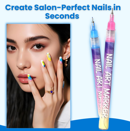 NailArt Pro™ Marker Set · 12 Premium Colors